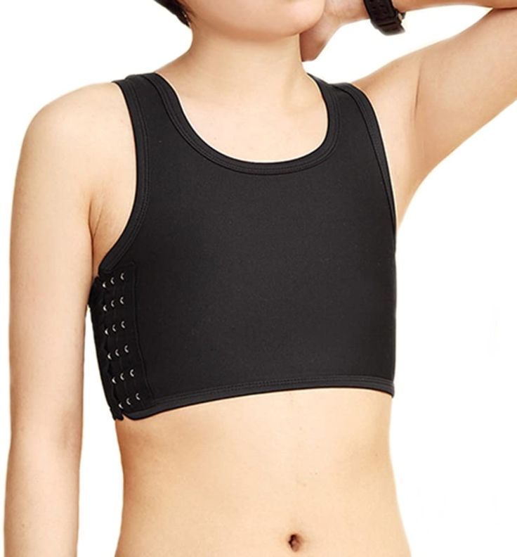 BaronHong Mesh Chest Binder Short Corset Sport Bra for Tomboy Lesbian *** For more information, visit image link. (This is an affiliate link) Chest Binder, Vest Plus Size, Compression Tank Top, Plus Size Tank Top, Girl Punk, Top Bustier, Summer Beach Outfit, Short Vest, Sports Vest