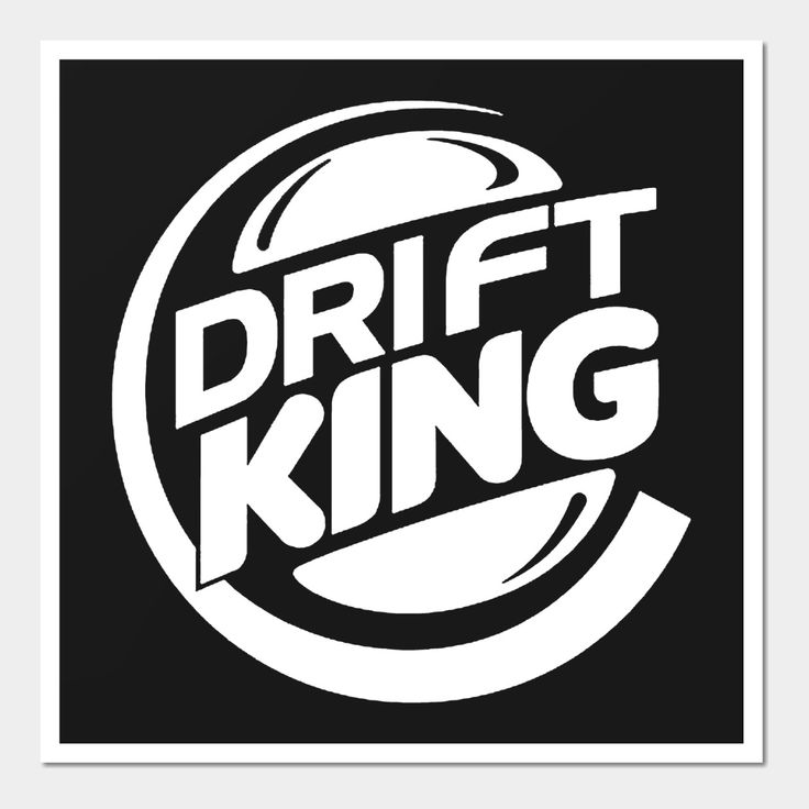 the logo for drift king is shown on a dark blue background with white lettering that reads,'drift king '