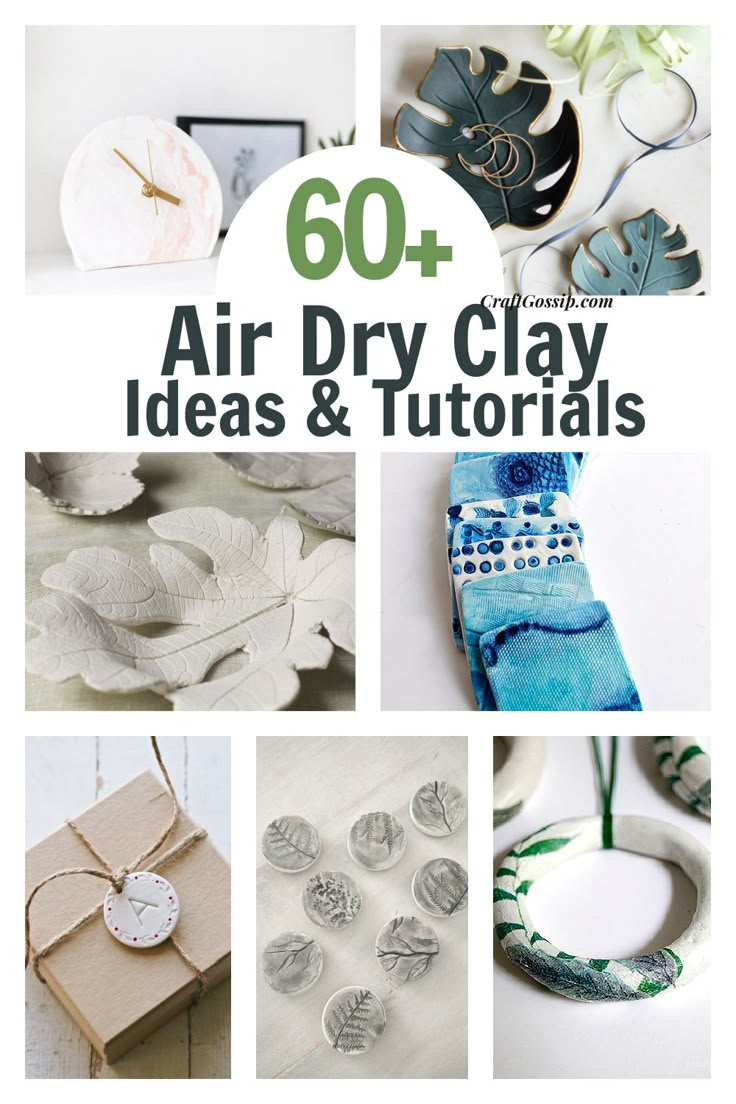 100+ Air Dry Clay Ideas and Tutorials Stone Clay Ideas, Air Dry Modeling Clay, Itsekovettuva Savi, Clay Candle Holders, Homemade Clay, Clay Candle, Diy Air Dry Clay, Air Dry Clay Projects, Clay Diy Projects