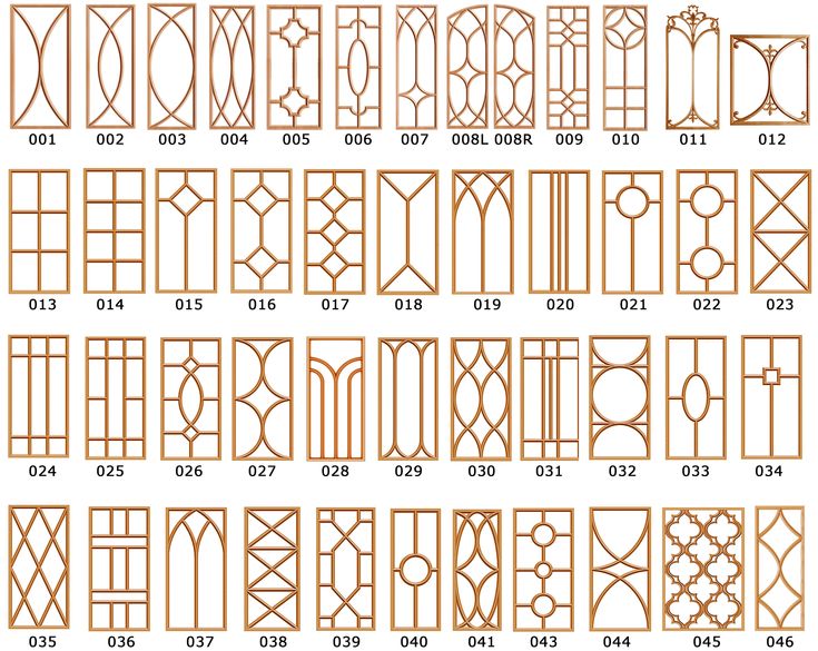 the different types and shapes of decorative wood screens for windows, doors, and more