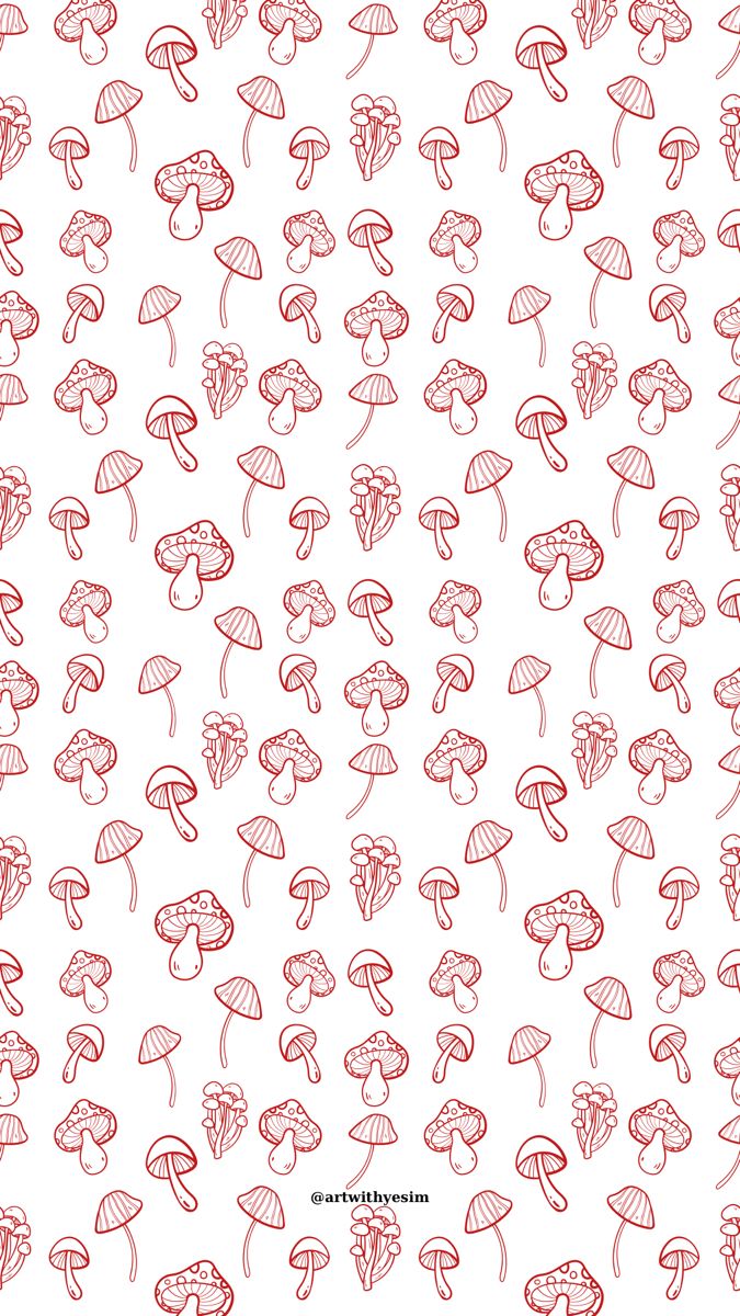 red and white mushrooms on a white background with the words, i am not sure what this