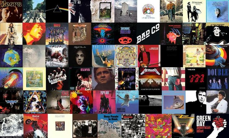 an image of many different album covers