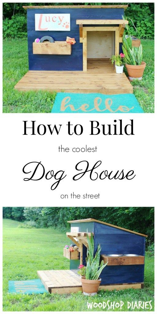 how to build the coolest dog house on the street with this diy project