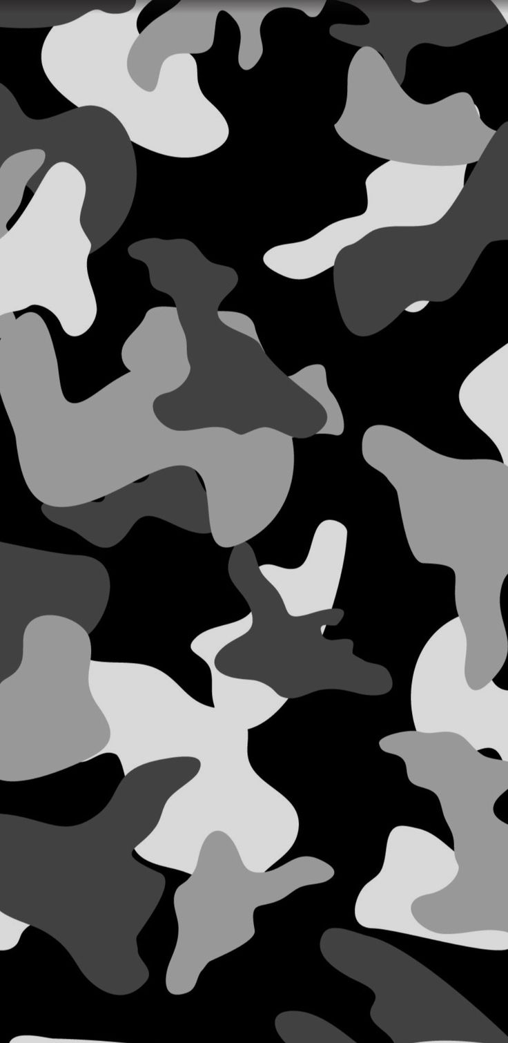 a black and white camo pattern is seen in this image, it appears to be very dark