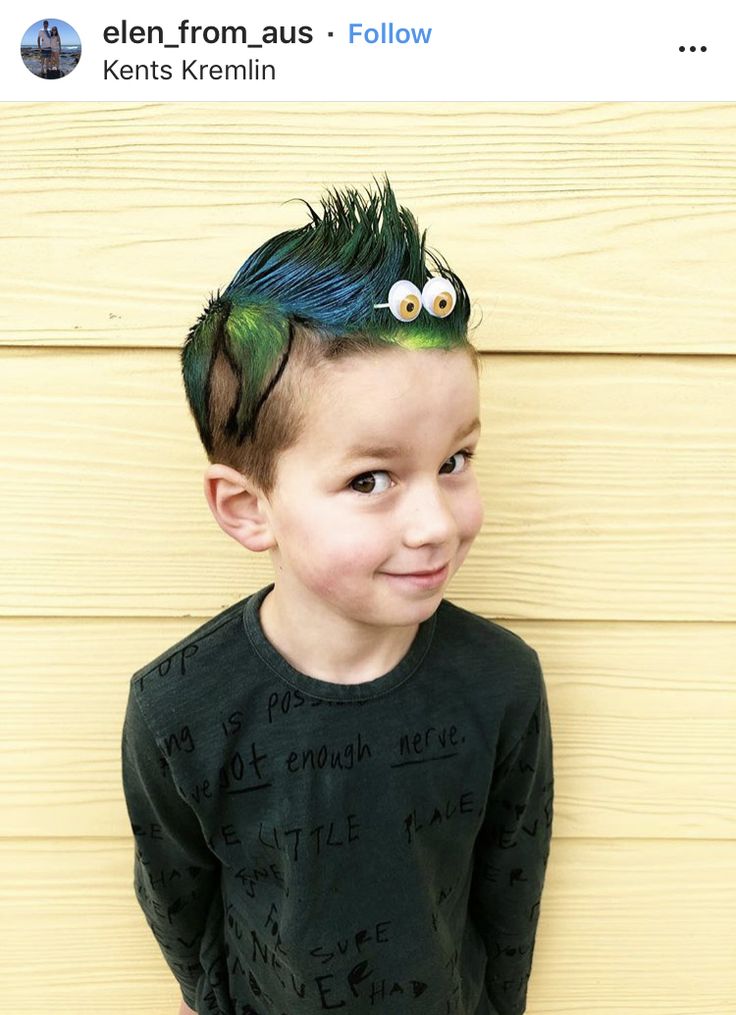 29 Cute Ideas For Kids' Crazy Hair Day at School - Style - Modern Salon Crazy Hair Boys, Cute Hair Ideas, Crazy Hair For Kids, Undercut Styles, Wacky Hair Days, Crazy Hair Day, Wacky Hair, Boys With Curly Hair, Cute Ideas