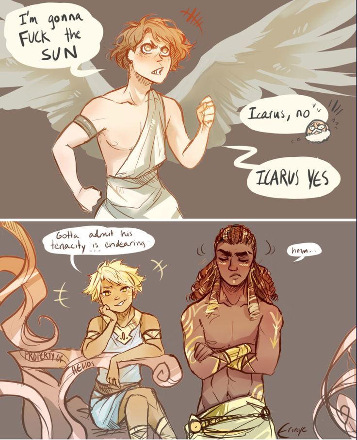 two comics with one being an angel and the other is saying it's not okay to