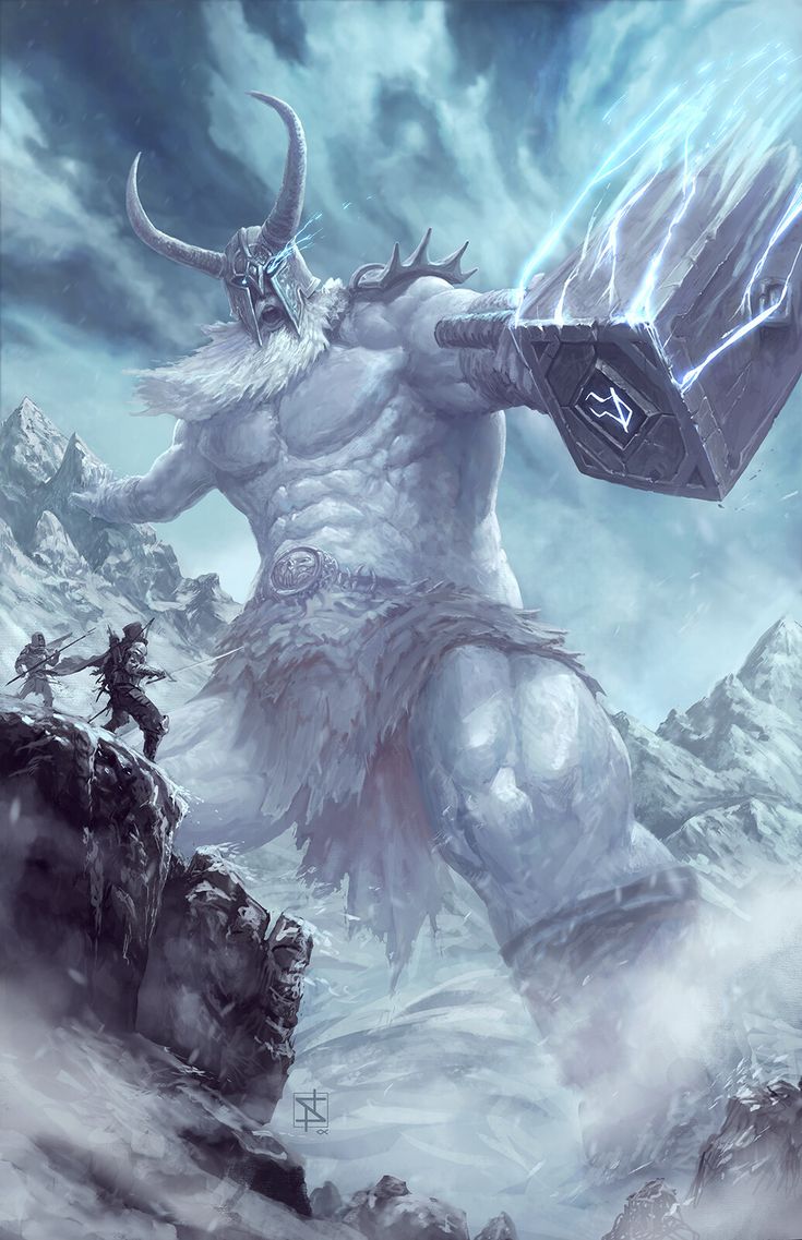 Storm Giant, Stephen Nickel on ArtStation at https://www.artstation.com/artwork/0n4LGK Arte Viking, Heroic Fantasy, Fantasy Beasts, Fantasy Races, Fantasy Theme, Fantasy Monster, Mythical Creatures Art, Weird Creatures, Fantasy Concept Art