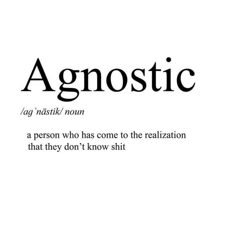 the word agrostic is written in black and white