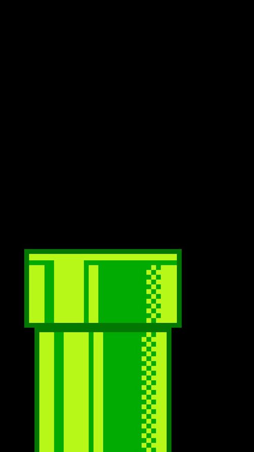 an image of a green object on a black background that appears to be pixelated