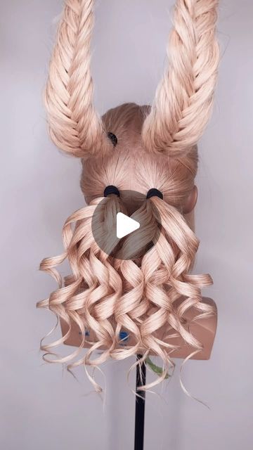 Braiding Updo, Prom Hair Diy, Mid Length Updo Tutorial, Halloween Updos, Up Dos For Long Hair Wedding, Devil Halloween Hairstyle, Artistic Hairstyles, Updo Hairstyles With Braids, Easy Victorian Hairstyles