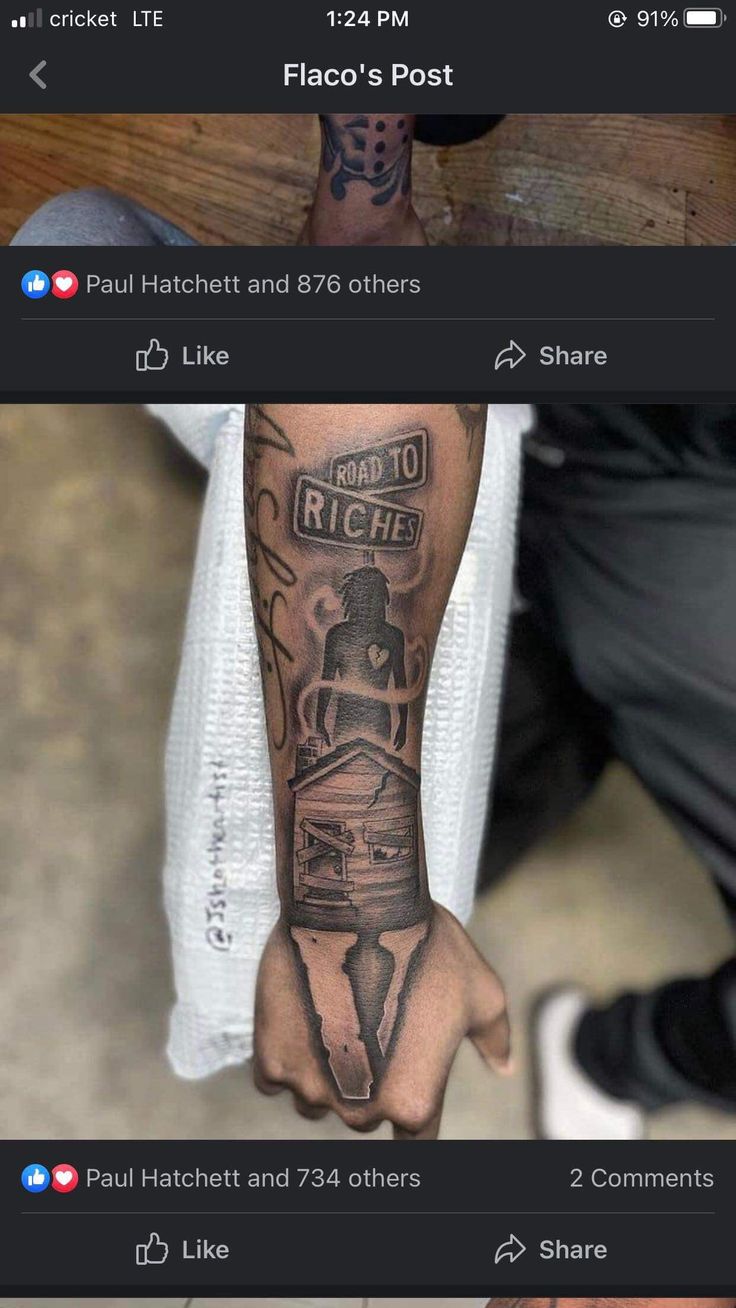 some people are showing off their tattoos on their arms and hands, with the caption's below them