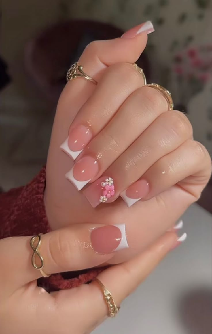 Sweet 17, Girly Acrylic Nails, Work Nails, French Tip Acrylic Nails, French Acrylic Nails, Classy Acrylic Nails, Short Square Acrylic Nails, Long Acrylic Nails Coffin, Acrylic Nails Coffin Pink