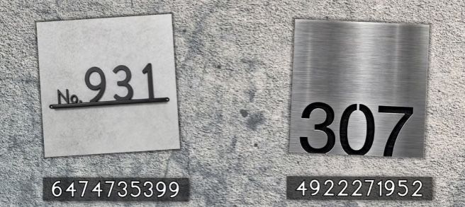 the numbers on the wall have been changed