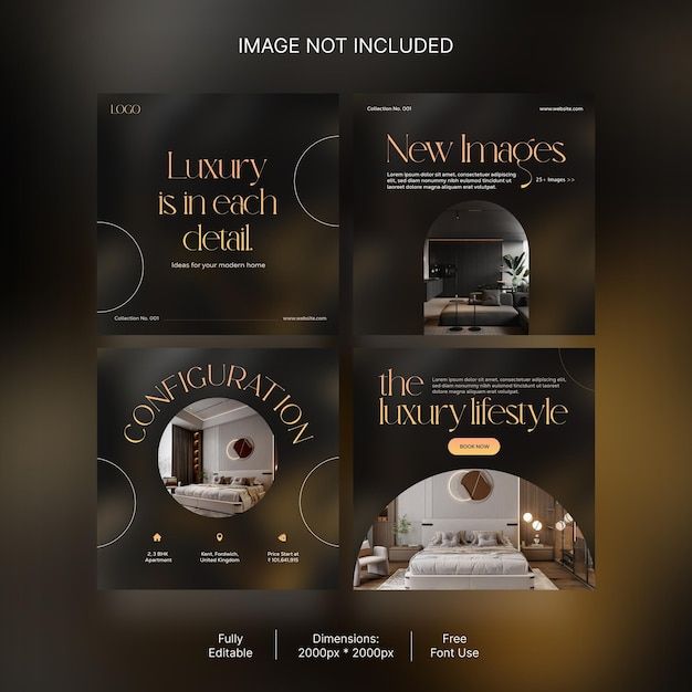 the luxury hotel website is designed to look like it could be used for advertising