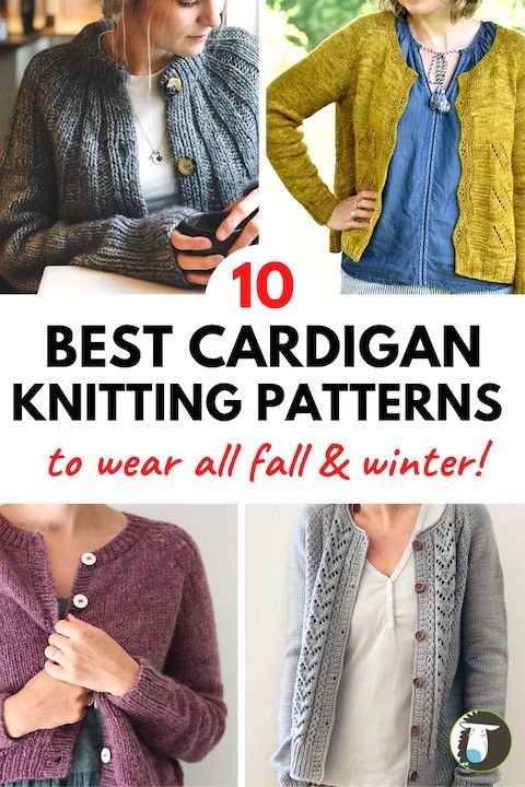 the 10 best cardigan knitting patterns to wear all fall and winter