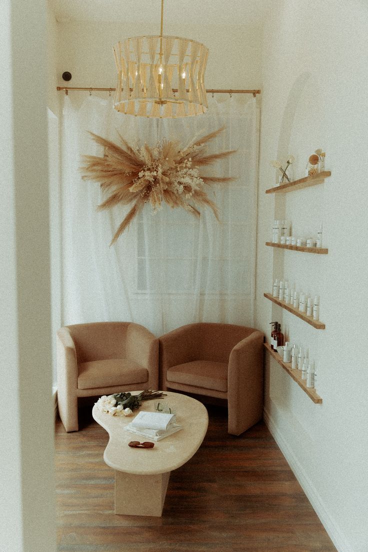 a living room with two couches and a coffee table