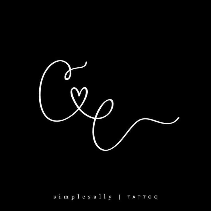 the word c e is written in cursive writing on a black background with white ink