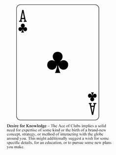 the ace of clubs card is shown in black and white, which includes four spades