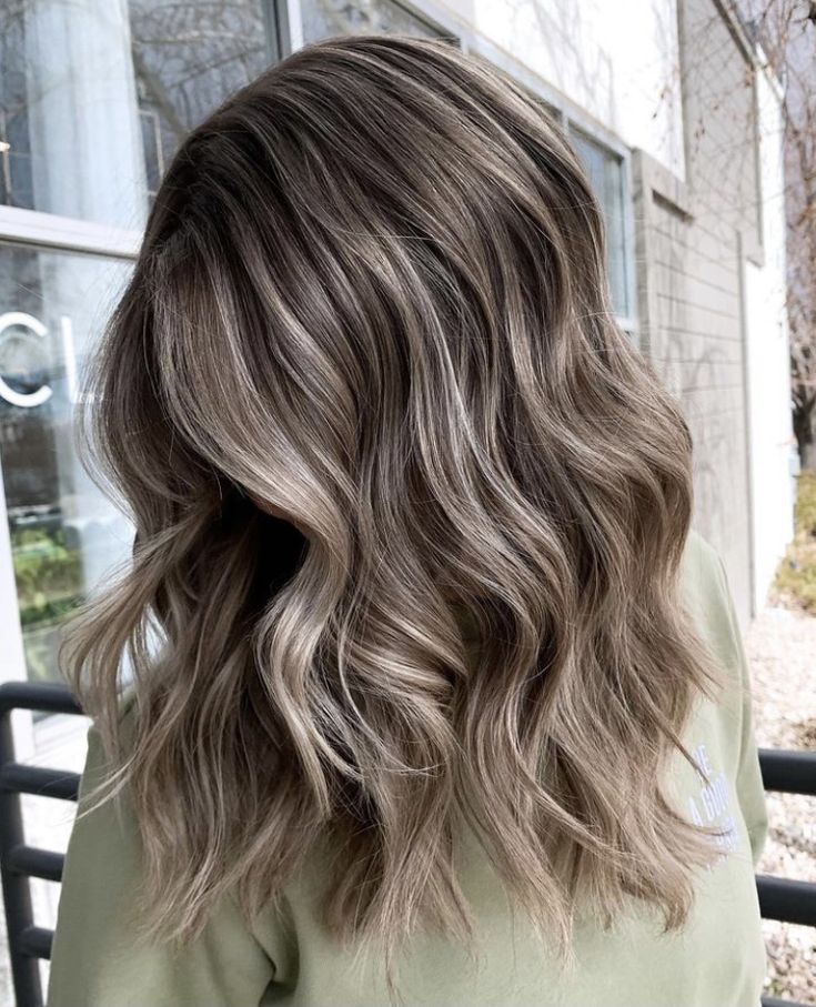 Brown With Blonde Hair Ideas, Ash Bayalage Brunette, Level 6 Ash Blonde, Lived In Blonde Ash, Mousy Brown Hair With Blonde Highlights, Bronde Haircolor Babylights, Brunette With Minimal Highlights, Med Ash Brown Hair, Brown Hair With Ash Blonde Balayage