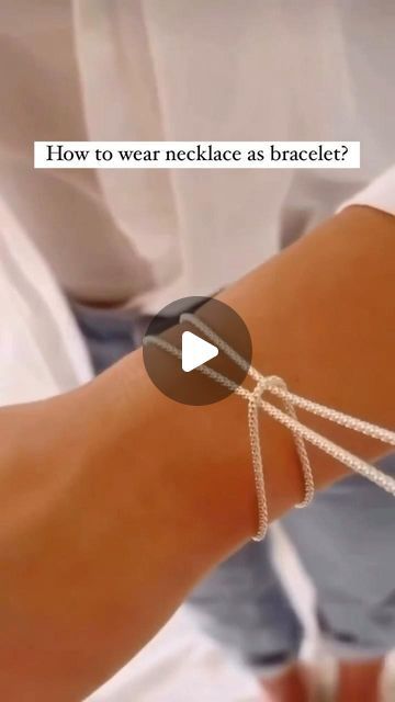 ZHINIA on Instagram: "Easy way to wear your necklace as a bracelet.

#zhinia #zhiniajewellery #zhiniatricks #jewellerytips" Jewelry Hacks, Diy Clothes Hacks, Make Necklaces, Clothes Hacks, Diy Jewelry Necklace, Fashion Crafts, Scarf Women Fashion, Fashion And Beauty Tips, To Wear