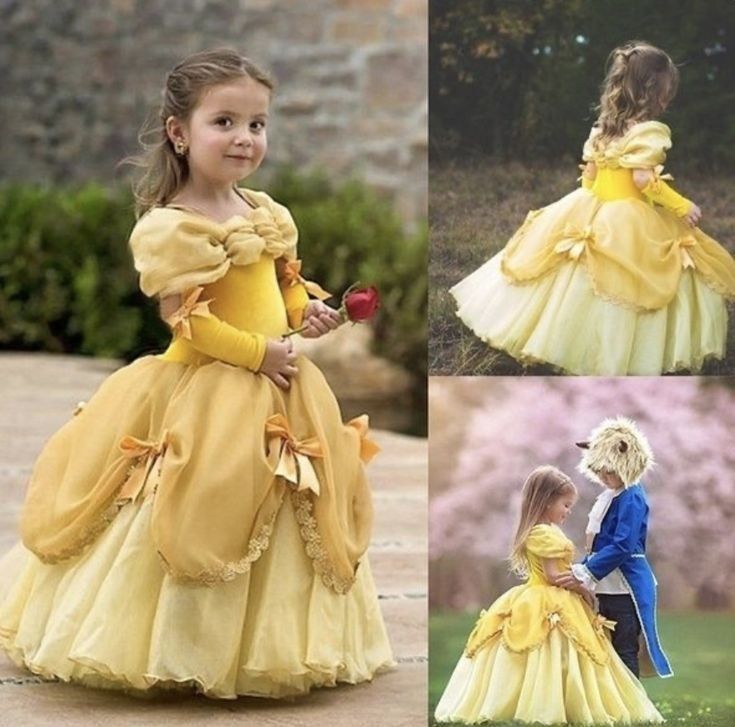 Princess Dress Yellow, Snow White Princess Dress, Princess Belle Dress, Fancy Halloween Costumes, Princess Dress Patterns, Off Shoulder Tulle, White Princess Dress, Princess Clothes, Carnival Dress