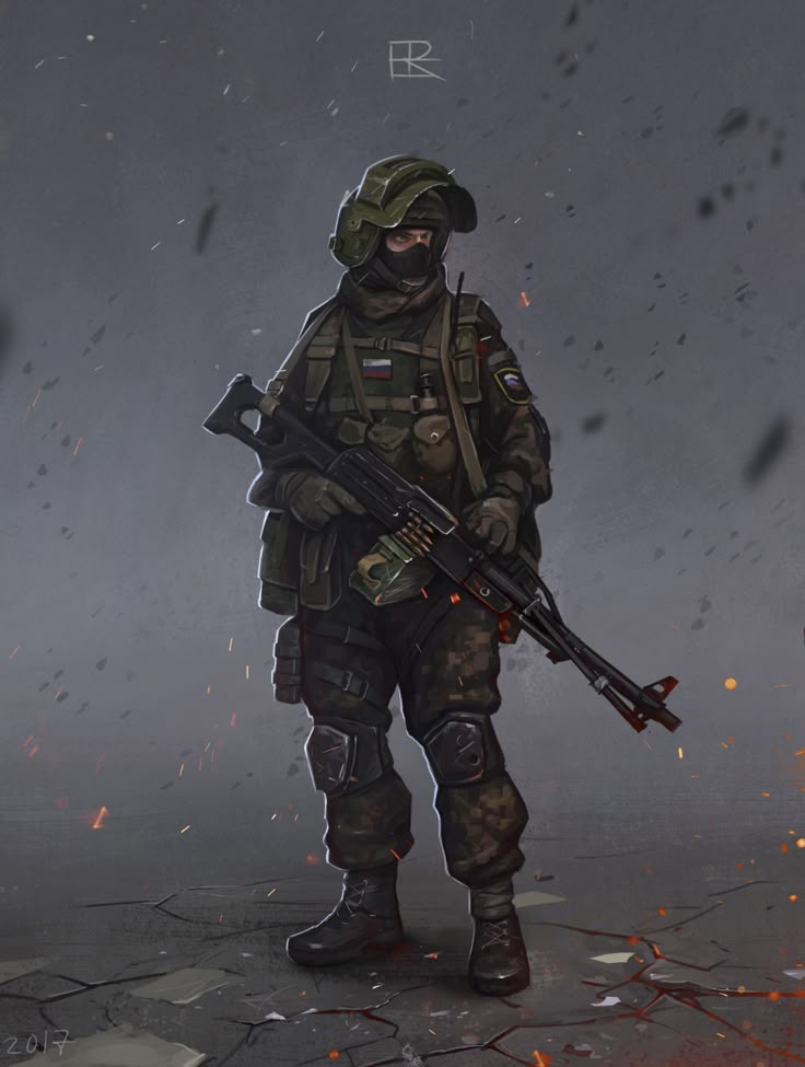 ArtStation - Soldier of the Russian army, Igor Rozovny Soldier Drawing, Military Artwork, Soldier, Collectibles, Electronics, Cars, Film, Drawings, Anime