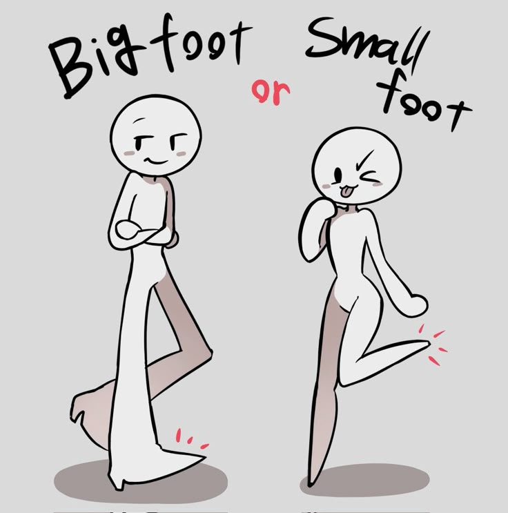 an image of two cartoon characters with the caption big foot small foot or not