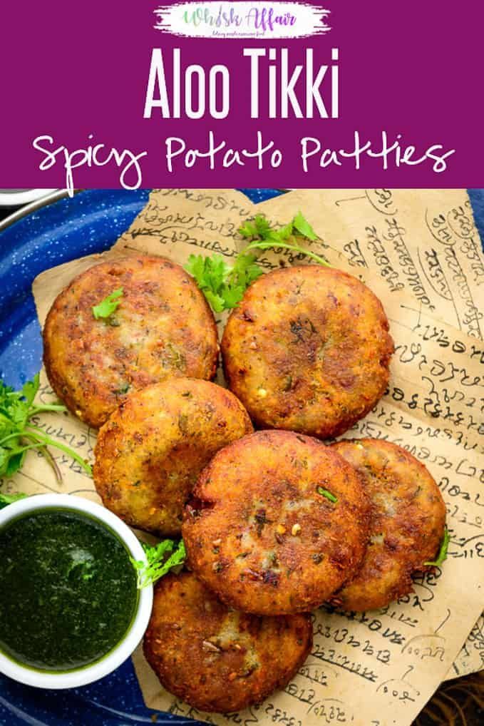 aloo tiki recipe with spicy potato patties