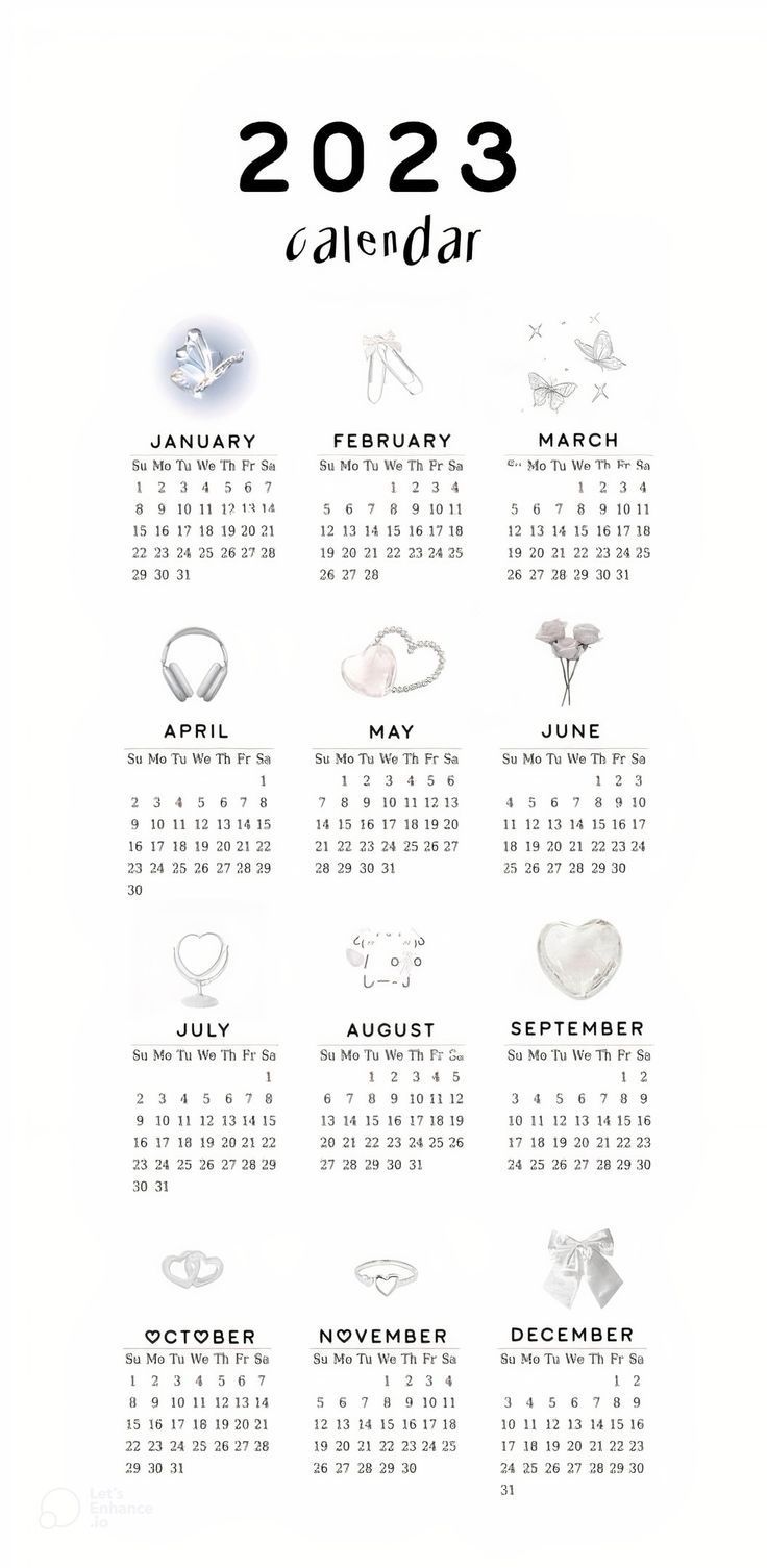 2023 Calendar | Printable Planner by  Randy Hutton 2023 Poster Calendar, Svt Calendar 2023, Cake Calendar 2023, Nct 2023 Calendar, Calender 2023 Wallpaper, Twice 2023 Calendar, 2023 Monthly Calendar Aesthetic, Aesthetic January 2023 Calendar, Seventeen Calendar 2023