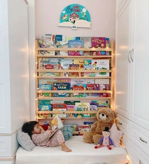 Childrens Reading Corner, Reading Corner Kids, Small Playroom, Reading Nook Kids, Baby Playroom, Toddler Playroom, Playroom Design, Nursery Room Inspiration, Kids Interior Room