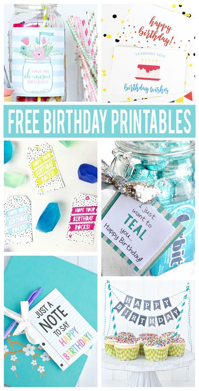 free birthday printables for kids and adults to use on their own party favors