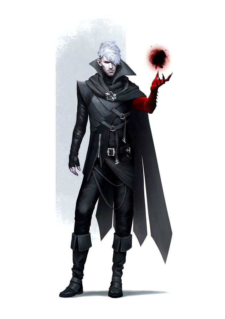 a character from the video game devilland holding a red object in one hand and a black