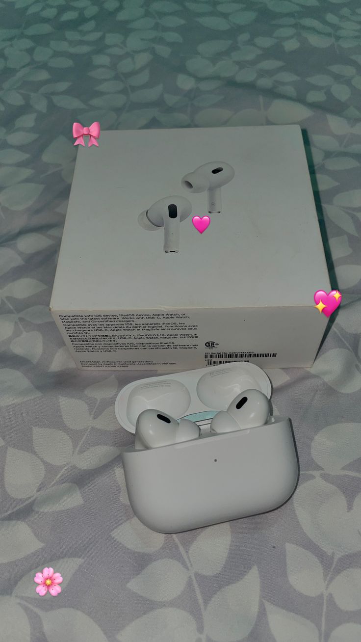 AirPods Pro 2 gen 🌸🎀 Air Pod Pros Aesthetic, Airpods Aesthetic, 2025 Christmas, Xmas Wishlist, Therapy Playlist, Iphone Photo, Airpod Pro, Air Pods, Iphone Photos