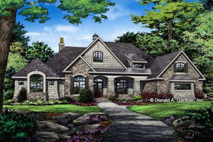 this is an artist's rendering of these house plans