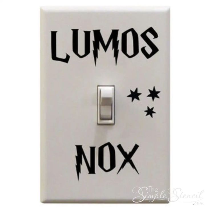 Lumos Nox Light Switch Decal - Harry Potter Inspired Harry Potter Room Decor Bedroom Ideas, Lumos Nox Light Switch, Harry Potter Baby Nursery, Harry Potter Themed Bedroom, Harry Potter Themed Room, Harry Potter Lumos, Harry Potter Bathroom, Lumos Nox, Harry Potter Decal