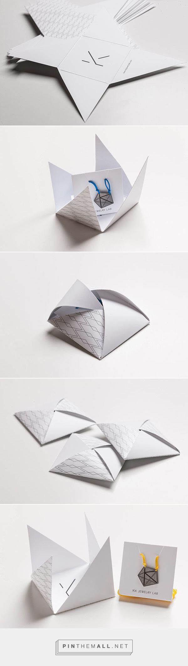 four different views of an origami paper airplane