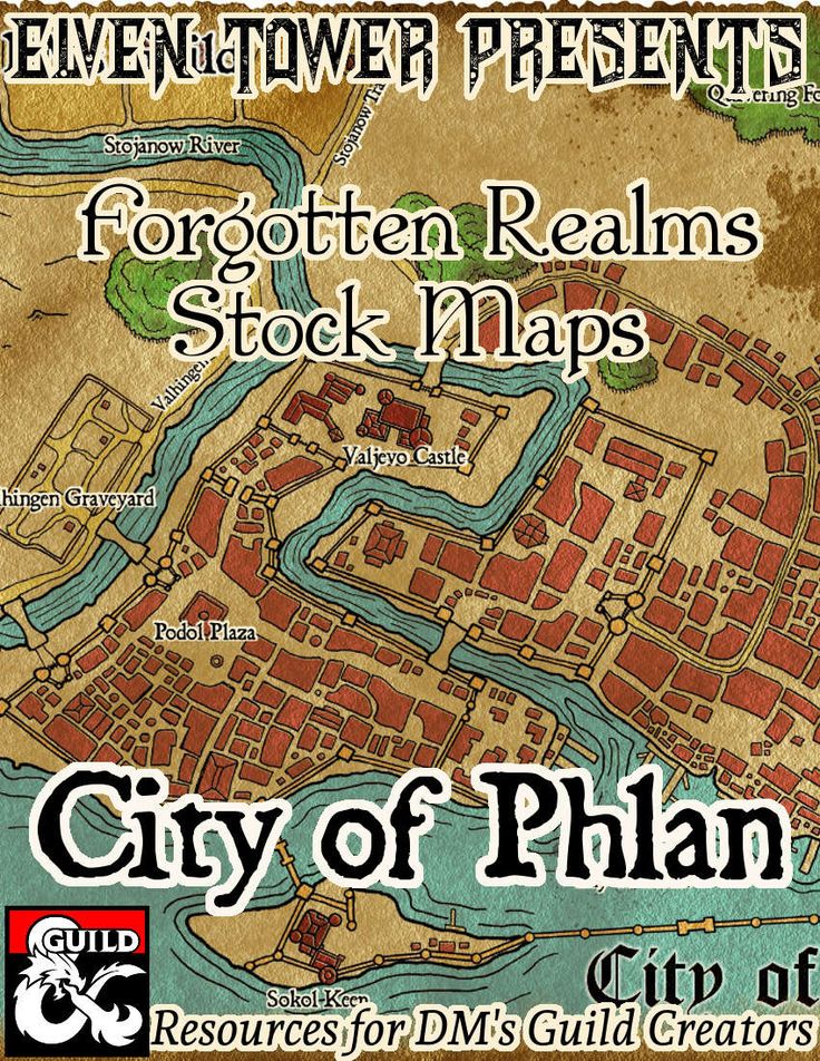 Dnd 5e Forgotten Realms Map Phlan Adventures - PELAJARAN