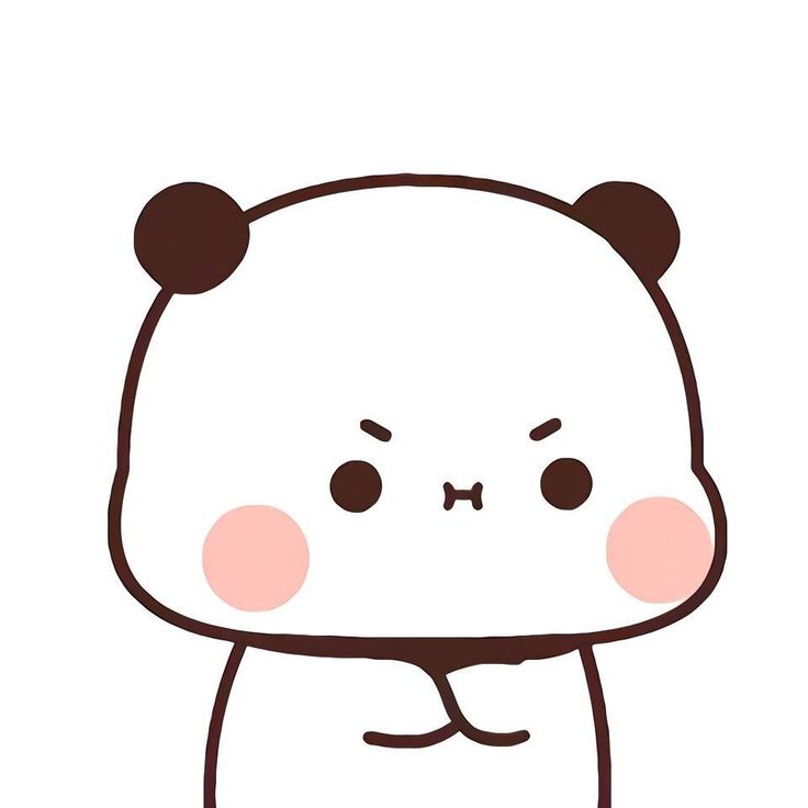 a cartoon bear with big ears and eyes