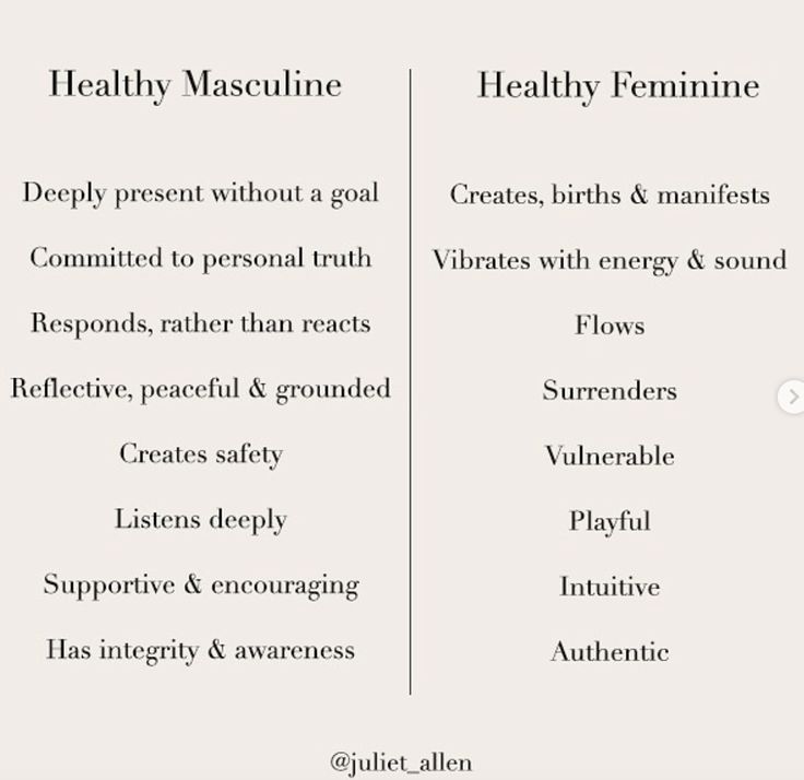 two different types of mascuine are shown in this graphic above the words, healthy mascuine and healthy feminine