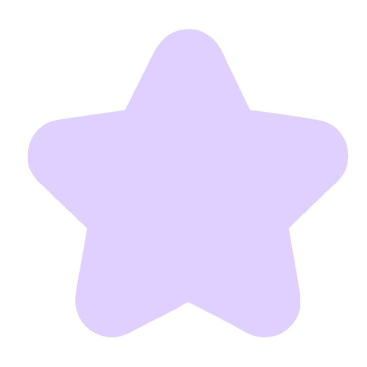 a pink star shaped object on a white background