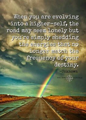 an empty road with a rainbow in the background and a quote from unknown on it