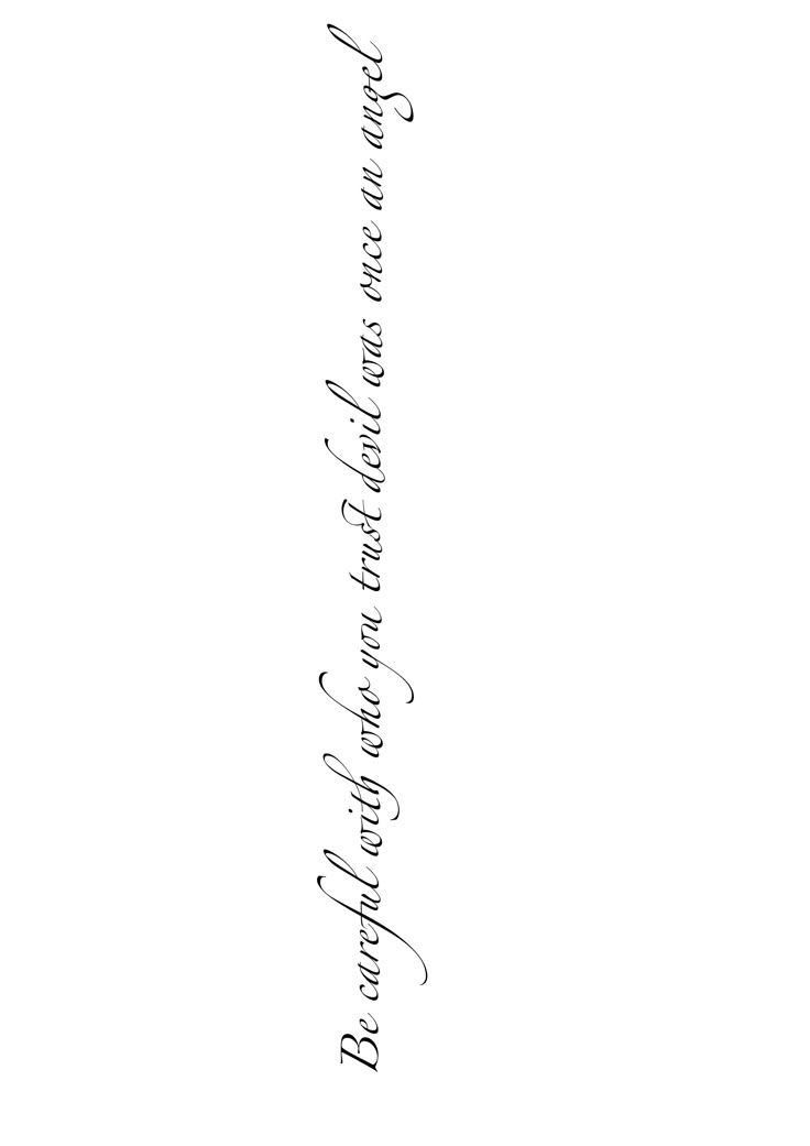 the words are written in cursive writing on a white background with black ink