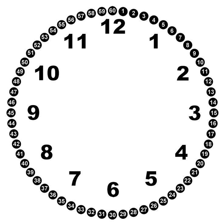 a black and white drawing of a clock with numbers in the middle, on a white background