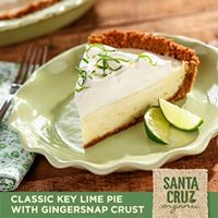 a slice of key lime pie on a green plate