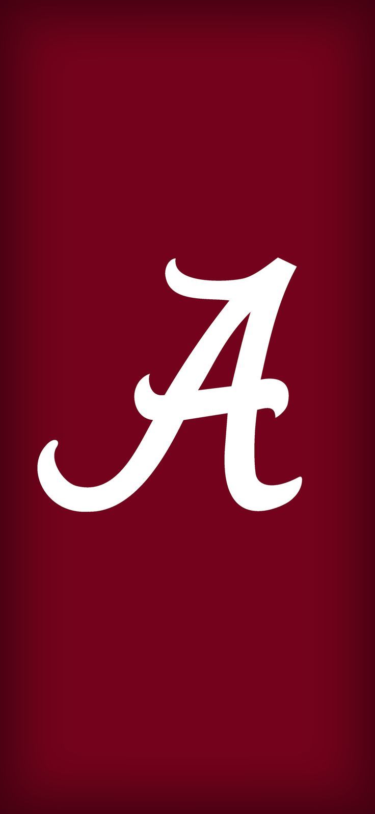 the university of alabama logo on a red background