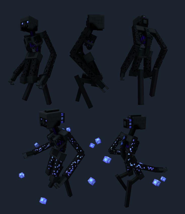 several different images of people in black and blue light up clothes with glowing cubes on their legs