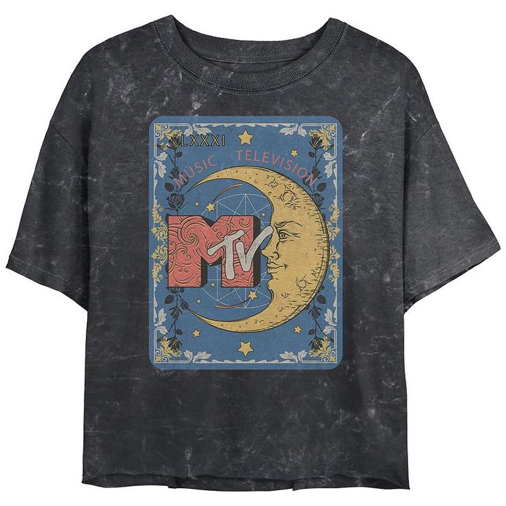 She'll love the look and feel of this Juniors' MTV Tarot Card Moon Crop Top Graphic Tee. She'll love the look and feel of this Juniors' MTV Tarot Card Moon Crop Top Graphic Tee. FEATURES Crewneck Short SleevesFABRIC & CARE Cotton Machine wash Imported Size: Large. Color: Black. Gender: female. Age Group: kids. Tarot Card Moon, Moon Crop Top, Rave Shirts, Top Graphic Tees, Moon Child, Tarot Card, Hot Weather, Comfy Outfits, Tarot Cards