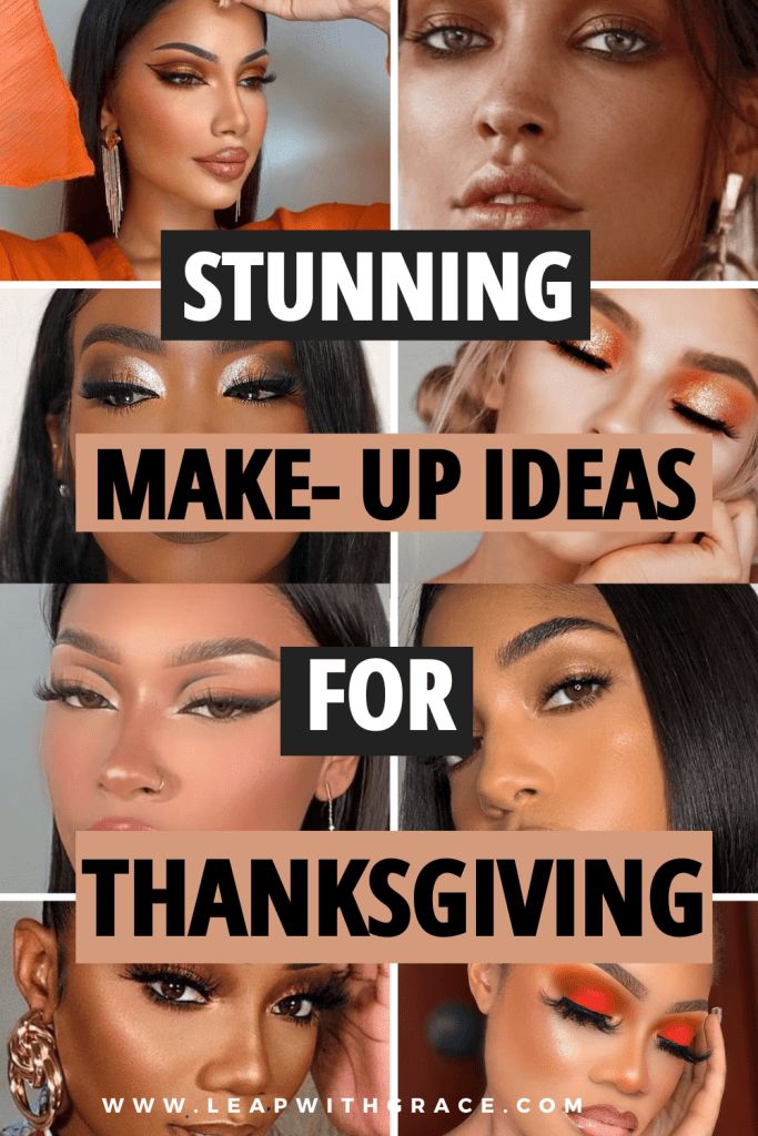 Makeup Ideas for Thanksgiving: Create the Perfect Holiday Look Thanksgiving Makeup Looks, Thanksgiving Hairstyles, Thanksgiving Makeup, Ideas For Thanksgiving, Autumn Makeup, Minimal Makeup Look, Make Up Ideas, Thanksgiving Inspiration, Makeup Mistakes