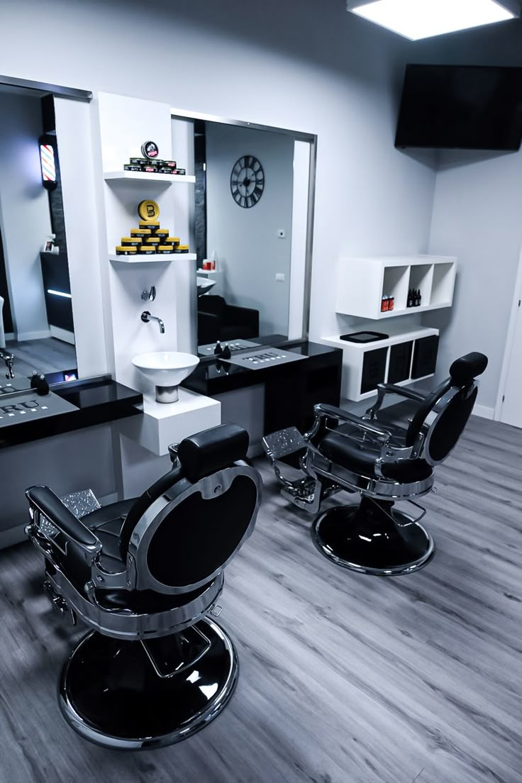 the salon is clean and ready for customers to use