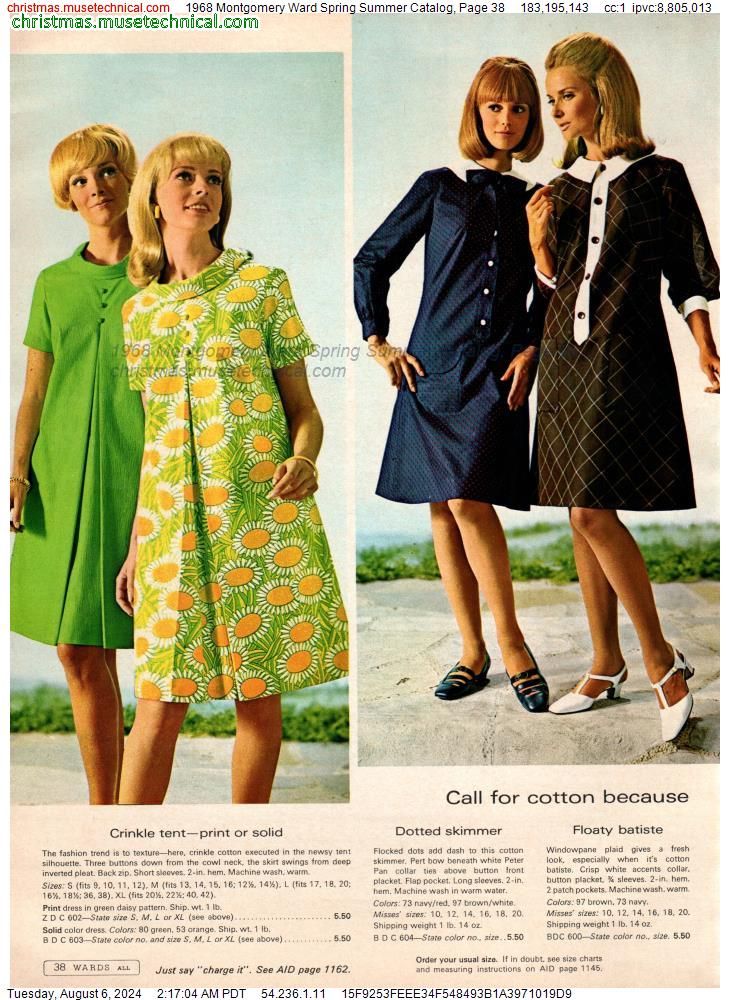 1968 Montgomery Ward Spring Summer Catalog, Page 38 - Catalogs & Wishbooks 60s Womens Fashion, 1968 Fashion, 60s Fashion Women, Maternity Sewing Patterns, 1960s Skirt, Reset Girl, Maternity Sewing, Sixties Dress, 1960s Outfits